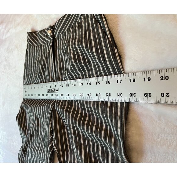 Pinkyotto Womens Striped High-Waisted Ankle Pants Size Small Black/White Casual - Picture 6 of 10